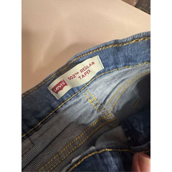 Levi Strauss & Co Kids Blue 502 Regular 2 Pair High-Rise Taper Jeans Size 14 27X - Picture 3 of 6